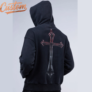 Outline Cross Zip Hoodie｜SUPPLIER SUPPLIER(サプライヤー) - Cross Zip Hoodie クロスロゴ刺繍