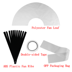 Sublimación Clack Fan espacios en blanco 13 pulgadas baile plegable grande blanco logotipo personalizado Hand Clap Clacking Click Fans sublimación espacios en blanco - Product Image 6