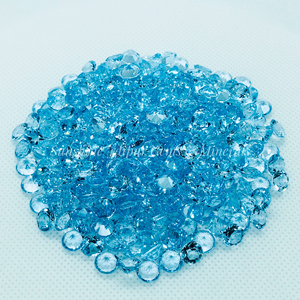 พลอยโทแพซธรรมชาติทรงกลมเจียระไนแบบบริลเลียนท์ ขนาด 5 มม. ต่อชิ้น ราคาส่งจากโรงงาน คุณภาพสูง เจียระไนเหลี่ยม หลวม สีฟ้าอ่อน IGI - Product Image 6