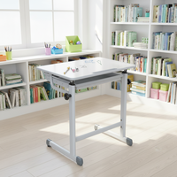 Bureau d'étudiant d'art moderne Bo Jiao, hauteur réglable librement, inclinaison, acier durable et écologique, mobilier scolaire commercial, usine