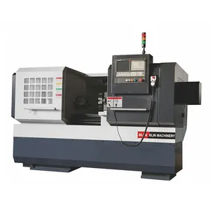 Venta caliente Manual Automático CK6136 6140 Control Fanuc CNC Máquina de torno suizo vertical para metal