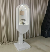 Panel de Fondo para Cabina de Fotos con Audio, Cabina Telefónica para Bodas, Panel con Micrófono, Decoración para Eventos de PVC y Acrílico