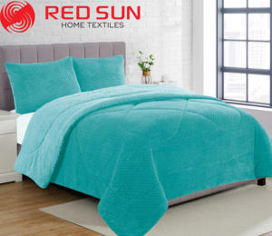 <span class=keywords><strong>Set</strong></span> Selimut Sherpa Timbul Ukuran King/Queen Diskon Besar untuk Pasar Amerika Selatan Desainer Jacquard Selimut Grosir - Product Image 5