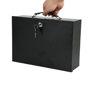 Portable Lockable HYYSAFE HYY40 Safe <b>Box</b> for Cash, Documents, and Passports - Product Image 1