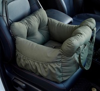 Coussin de transport multifonctionnel personnalisé pour animaux de compagnie, lit douillet et chaud, siège auto portable pour chien, siège rehausseur lavable pour chien pour les voyages
