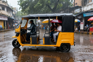 Dudu Car D3 Canopied Three Wheeler Siège pour huit personnes Transport touristique Promenades touristiques Tricycle électrique 3000w - Product Image 5
