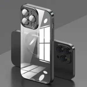 Fokussiert Objektivhalter magnetische Telefonhülle ist für iPhone 15 14 13 PRO MAX Handyhülle mit Aluminium konzipiert
