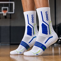 Chaussettes de sport haute performance avec logo personnalisé, contrôle de l'humidité, pour la course à pied, la salle de sport et la marche en montagne