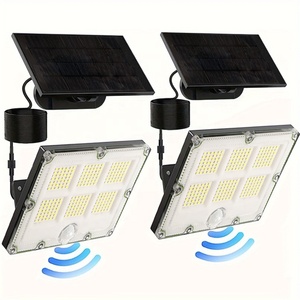 Luces solares de movimiento <span class=keywords><strong>WONTECH</strong></span>, luces de inundación solares para exteriores, impermeables, hasta el amanecer desde el anochecer, para valla, porche, Patio, garaje - Product Image 1