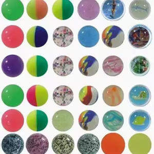 27mm 32mm 45mm kết hợp màu sắc Nụ cười Mặt in cao su bouncy bóng thể thao đồ chơi - Product Image 4