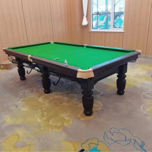Mesa de billar estilo chino, tamaño estándar, marco de roble duradero, patas de madera, para uso en salas de snooker. - Product Image 2
