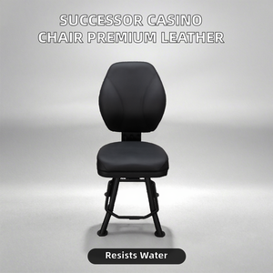 Sillas de Bar/Casino Ajustables y Resistentes, Tapicería de Cuero Premium, Diseño de Respaldo Alto, Reposapiés, Estructura de Acero, Giratorias - Product Image 3