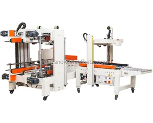 High efficiency adhesive tape four corner paper carton sealing machine