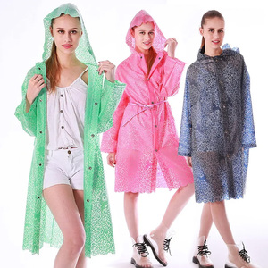 Imperméable personnalisé de haute qualité pour femmes, en TPU souple, avec impression dentelle, découpe exquise, imperméable et réutilisable, pour filles et femmes - Product Image 1