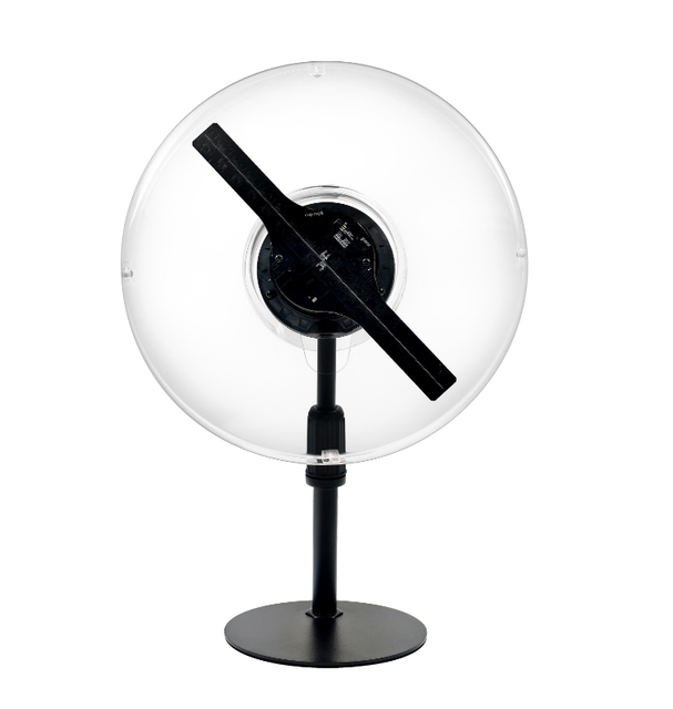 25cm Desktop 3D Hologram Projector LED Fan Animated Advertising Equipment with Frame Stand