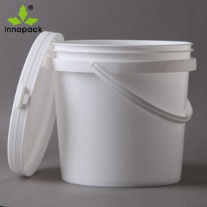 Cubo de plástico transparente de 2 litros con tapa y asa, cubo de plástico para pintura, paquete de cubo de plástico transparente - Product Image 3