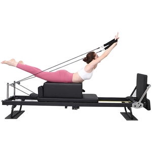 Máquina de Pilates Plegable Grande para Fitness en Casa, Equipo de Pilates Reformer para Pérdida de Peso, <span class=keywords><strong>Cama</strong></span> de <span class=keywords><strong>Yoga</strong></span> para Ejercicios de Core - Product Image 1