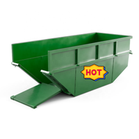 Benne à ordures en acier gestion des déchets Flat Pack Skip Bin Container