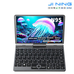 Ordinateur portable en métal flambant neuf Intel N95 12 Go DDR5 512 Go SSD 8 pouces écran tactile WiFi 6 RJ45 avec clavier anglais Windows 11 <span class=keywords><strong>Pro</strong></span> - Product Image 1