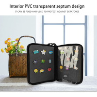 Sac de rangement personnalisé pour insigne de grande capacité Sac de collection pour broche, pièces de monnaie et timbres Sac anti-poussière pour insigne anime Vitrine d'affichage