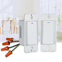 Tuya Smart Zigbee sans fil US EU UK AU Wifi Bouton Homekit Switch 2 Gang Smart Switch