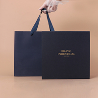 Boîte cadeau en carton rigide avec fermeture magnétique, logo personnalisé, bleu foncé