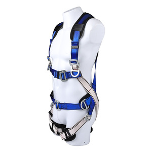 ชุดสายรัดนิรภัยแบบเต็มตัวสำหรับงานกลางแจ้ง ป้องกันการตกจากที่สูง ได้รับการรับรองมาตรฐาน CE รับน้ำหนักได้ 150 กก. ผลิตจากโพลีเอสเตอร์ - Product Image 3