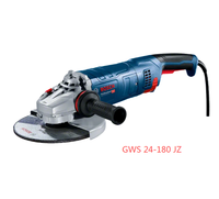 Meuleuse d'angle électrique industrielle Bosch 2400W, moteur à balais, disque de coupe, GWS 24-180/230 JZ, vibrations d'excès de charge