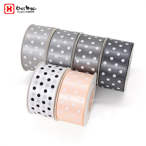 Pita Satin Putih Polkadot Kualitas Terbaik 20 Yard Per Gulung Pita Polkadot untuk Pembungkus Kado dan Dekorasi - Product Image 4