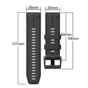 Bracelet en silicone Correa 22mm 26mm pour <span class=keywords><strong>Garmin</strong></span> <span class=keywords><strong>Tactix</strong></span> <span class=keywords><strong>7</strong></span> Pro Smartwatch Bracelets de montre à dégagement rapide pour <span class=keywords><strong>Garmin</strong></span> Fenix <span class=keywords><strong>7</strong></span> 7X - Product Image 3