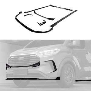 Kit de carrosserie noir brillant de nouvelle conception pour <span class=keywords><strong>Ford</strong></span> <span class=keywords><strong>Transit</strong></span>, jupe latérale, lèvre avant et arrière, couteau à air, accessoires extérieurs - Product Image 2
