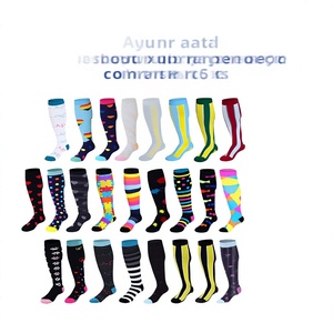 200 Stili di Calzini a Compressione con Motivi Floreali Lavorati a Maglia, Traspiranti e Assorbenti <span class=keywords><strong>per</strong></span> <span class=keywords><strong>Uomo</strong></span> e Donna - Calzini Lunghi Estivi <span class=keywords><strong>per</strong></span> Yoga e Corsa - Product Image 1
