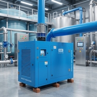 Bajo costo de mantenimiento, ahorre un 40% en relación con el soplador de raíces tradicional, soplador centrífugo Maglev, motor de 30 HP, 40 kPa, ahorro de energía