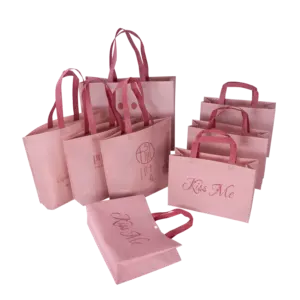 Color blocking customized cheap pp recyclable environmental non-woven bags