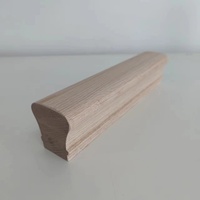 6084 Intérieur Chêne Blanc Contemporain 2 Plis Butt Joints Doigt Joint Solide Cap Bois Escalier 16 "Main Courante