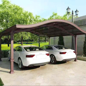 Abri de voiture/garages <span class=keywords><strong>en</strong></span> alliage d'aluminium avec structure <span class=keywords><strong>en</strong></span> arche cantilever, couverture <span class=keywords><strong>en</strong></span> polycarbonate imperméable et durable pour l'extérieur, pour 1/<span class=keywords><strong>2</strong></span> <span class=keywords><strong>voitures</strong></span> - Product Image 6