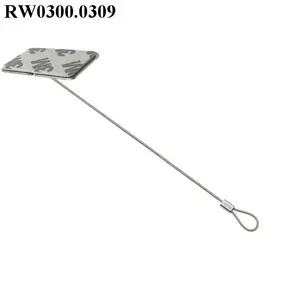 RuiWor RW03000309 फांसी चित्र पतली तार स्टील के केबल विधानसभा प्रदर्शन के साथ चिपकने वाला धातु की थाली और तय पाश
