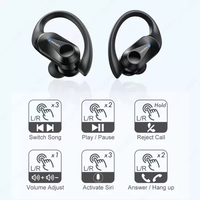 Écouteurs sportifs TWS Lenovo Lp75, étanches, réduction du bruit, B.T. 5.3 Sans fil