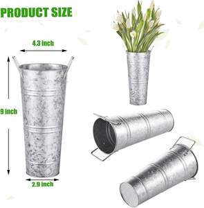 Florero de Metal de alta resistencia moderno, Material antioxidante para decoraciones de mesa, fiestas, eventos, regalos en ocasiones especiales - Product Image 6