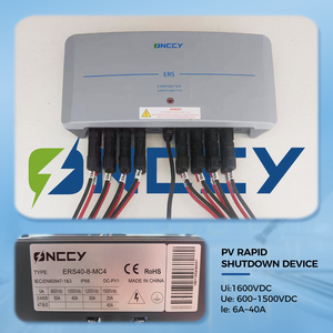 IP66 1000VDC 25A 2P 1 Terminal de circuito PC + ABS Materia Protección de bombero Apagado rápido Interruptores de seguridad de bombero ERS - Product Image 2