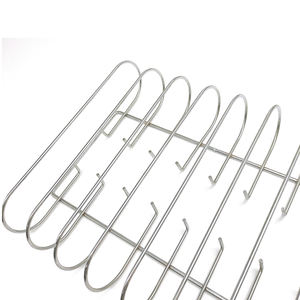 Support de côtes de barbecue en acier inoxydable pour le support de rôtissage de gril à gaz de gros oeufs verts peut contenir 7 nervures <span class=keywords><strong>accessoire</strong></span> de fumeur en métal - Product Image 4