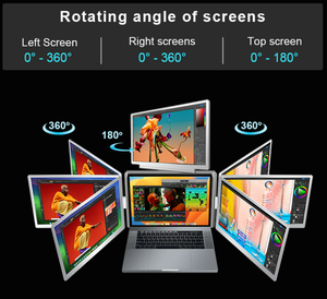 จอแสดงผลพกพาขนาด 16 นิ้ว ความละเอียด 1920*1200 FHD 60Hz IPS สำหรับต่อขยายหน้าจอแล็ปท็อป จอภาพแบบคู่ - Product Image 4