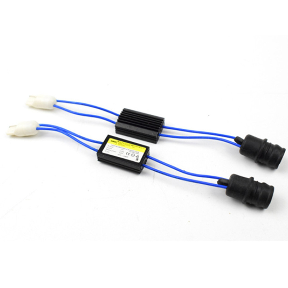 2-Pack Error Free Decoder Adapters For T10 194 168 LED Bulbs - Fix Warning Lights