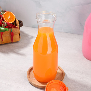 Botella <span class=keywords><strong>de</strong></span> plástico para bebidas artesanales reutilizable <span class=keywords><strong>de</strong></span> 1000ml al por mayor para un diseño claro <span class=keywords><strong>con</strong></span> tapa abatible para bebidas <span class=keywords><strong>de</strong></span> licor y agua carbonatada - Product Image 4
