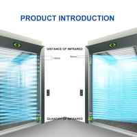 Barrière de sécurité à infrarouge Turtech DT180 IP54, 32 paires de faisceaux, capteur de porte d'ascenseur