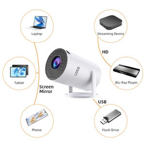 Proyector Inteligente HY300 Pro HY320 Mini, MOQ Bajo, OEM/ODM, Precio Económico, Proyector LED Portátil 4k para Cine en Casa - Product Image 4