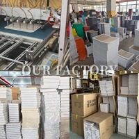Ensemble de faux livres pliables pour la décoration intérieure, livres factices modernes personnalisés pour l'affichage, décoration de bureau vintage, emballage en boîte