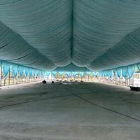 Carpa de Gran Tamaño para Eventos al Aire Libre con Estructura de Aluminio y Paredes de Vidrio para Salones de Banquetes y Comedores con Ventanas en Relieve