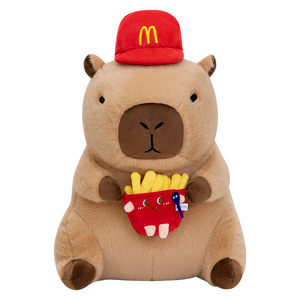 Peluche de Capibara Estilo Anime de Alta Calidad, Adorable y Súper Suave de McDonald's, Relleno de Algodón PP para Aliviar el Estrés - Product Image 1