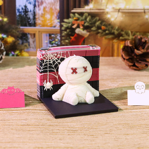 Manualidades de Papel 3D, Escultura de Monstruo Adorable, Estilo Halloween, Arte en Papel en Capas, Decoración de Escritorio, Juguete de Papel para Desgarrar a Mano, Cubo de Notas - Product Image 1